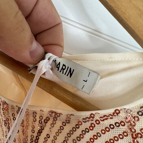 NEW Grace Karin Sequin Dress Large Gold - Picture 5 of 9